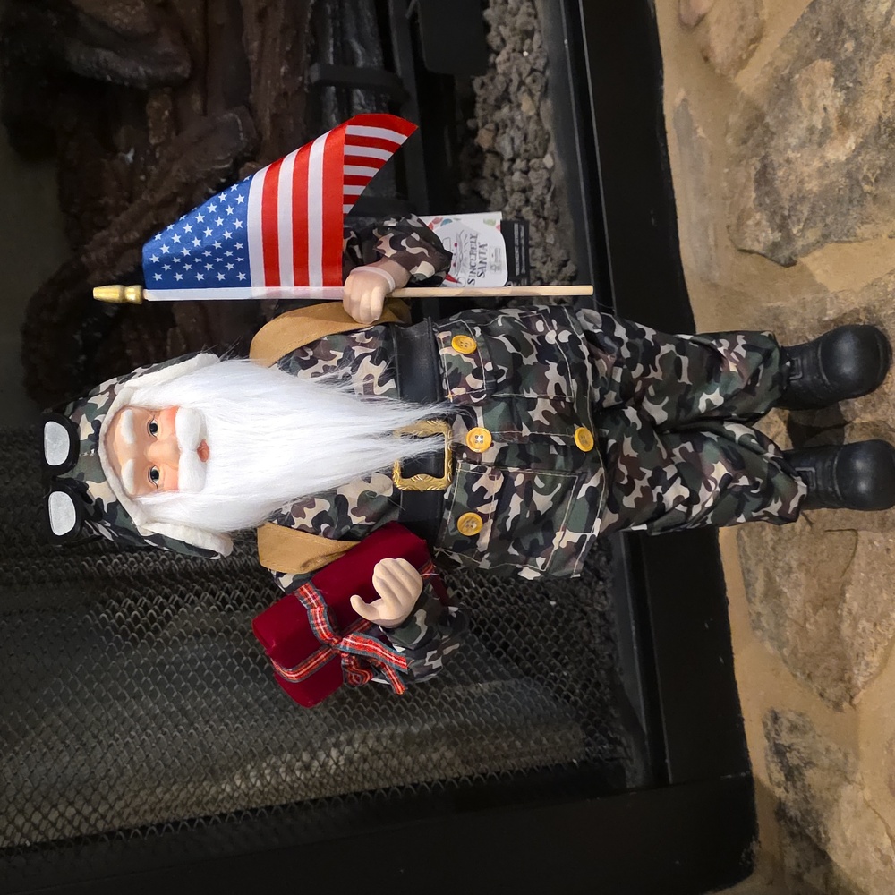 Patriotic Military Santa-NWT